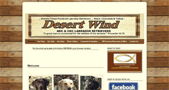 Desktop Screenshot of desertwindlabradors.com